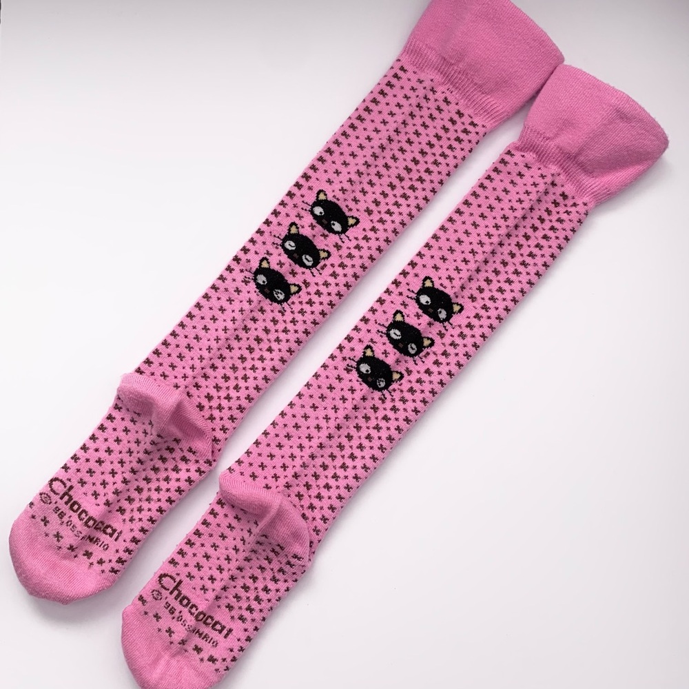 Sanrio chococat 2005 knee high pink socks super rare